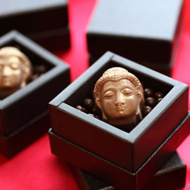 大仏様の顔のチョコレート